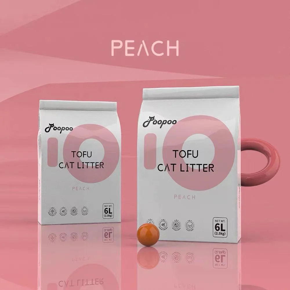 POOPOO Peach Fruity Tofu Cat Litter - Image 2