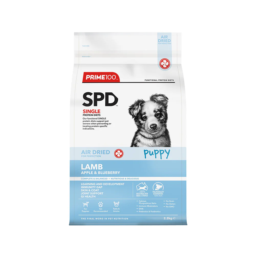 PRIME100 Lamb Air Dried Apple & Blueberry Puppy Dog Food 2.2kg - Image 2