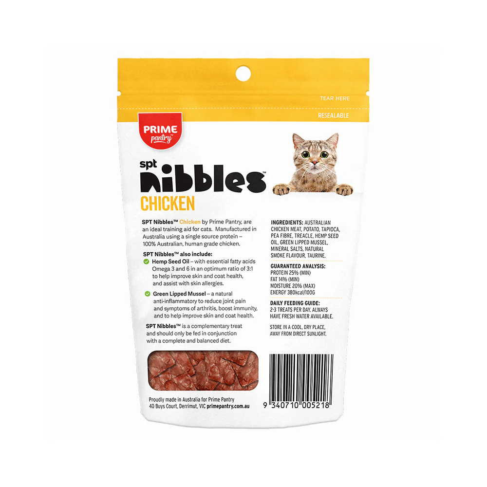 PRIME100 Pantry Nibbles Chicken Cat Treats 40g - Image 2