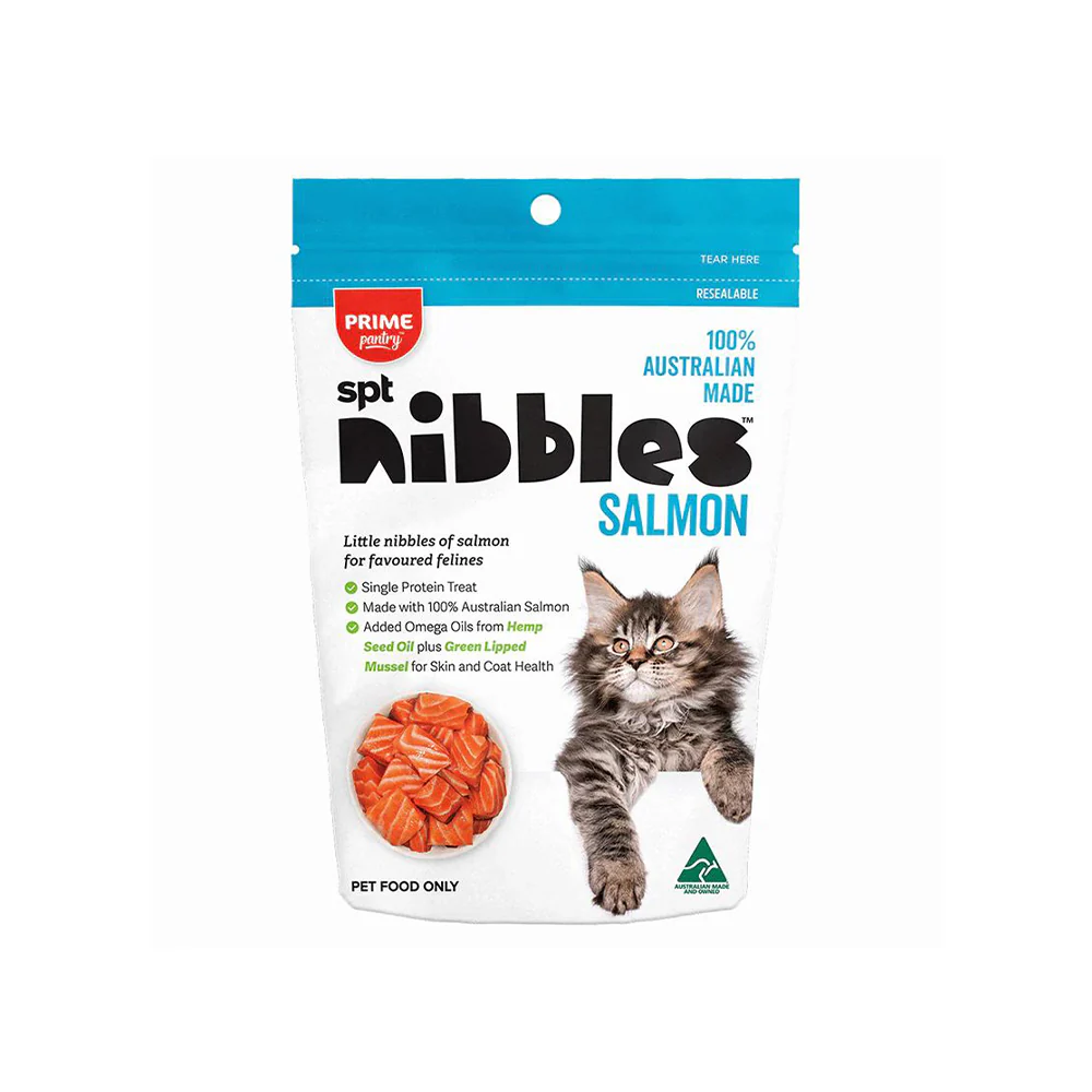 PRIME100 Pantry Nibbles Salmon Cat Treats 40g