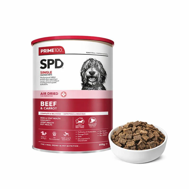 PRIME100 SPD Air Dried Beef & Carrot Dog Food
