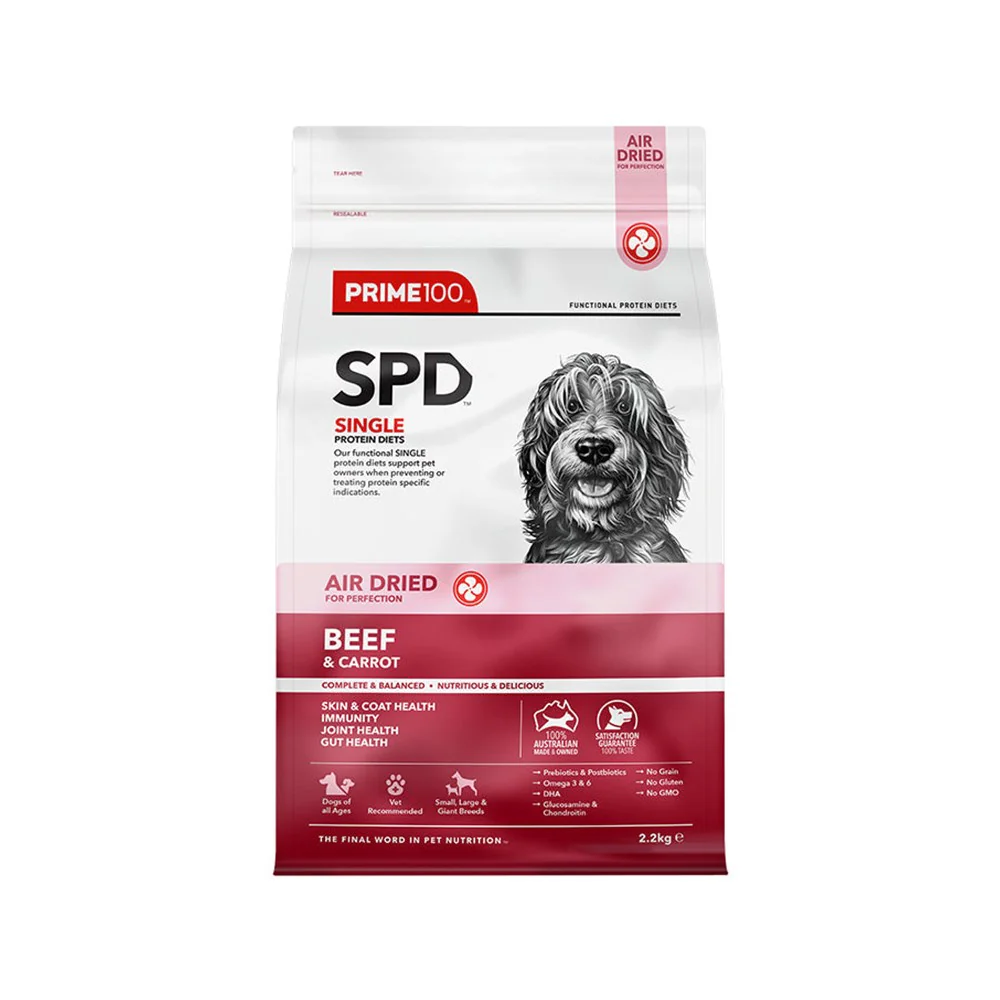 PRIME100 SPD Air Dried Beef & Carrot Dog Food - Image 6