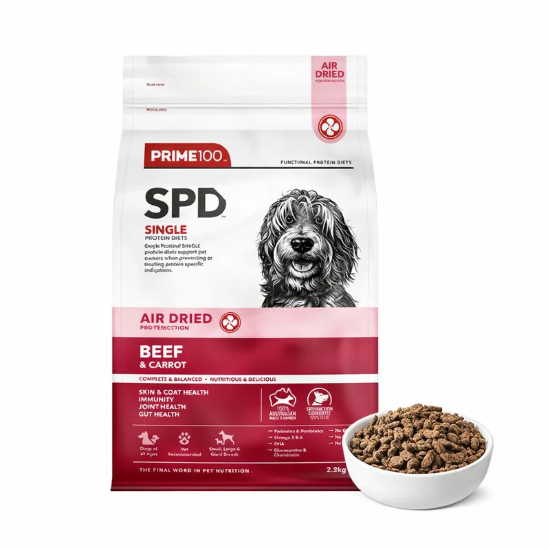 PRIME100 SPD Air Dried Beef & Carrot Dog Food - Image 7