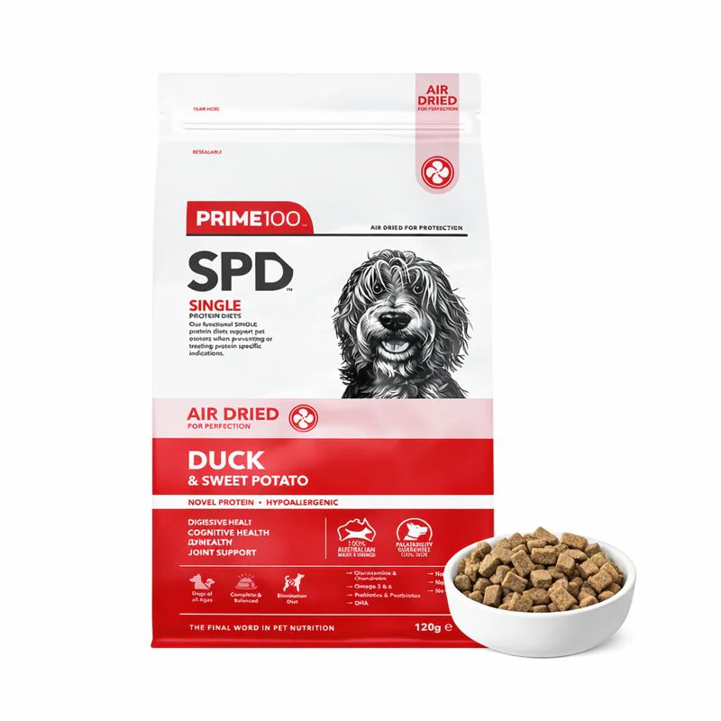 PRIME100 SPD Air Dried Duck & Sweet Potato Adult Dog Food 2.2kg