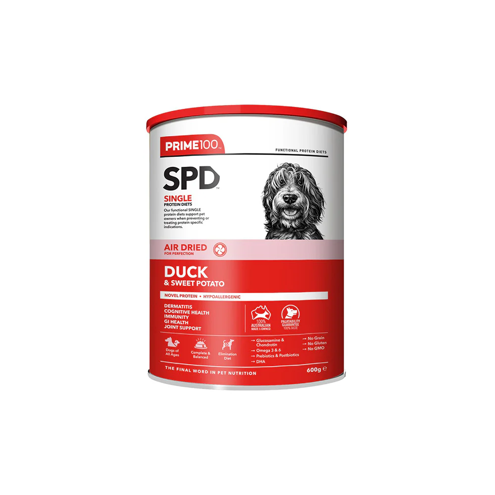 PRIME100 SPD Air Dried Duck & Sweet Potato Adult Dog Food 600g - Image 2