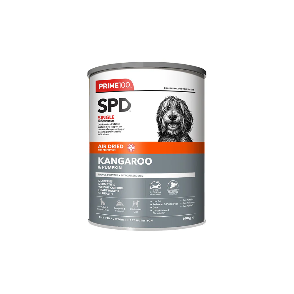 PRIME100 SPD Air Dried Kangaroo & Pumpkin Adult Dog Food 600g - Image 2