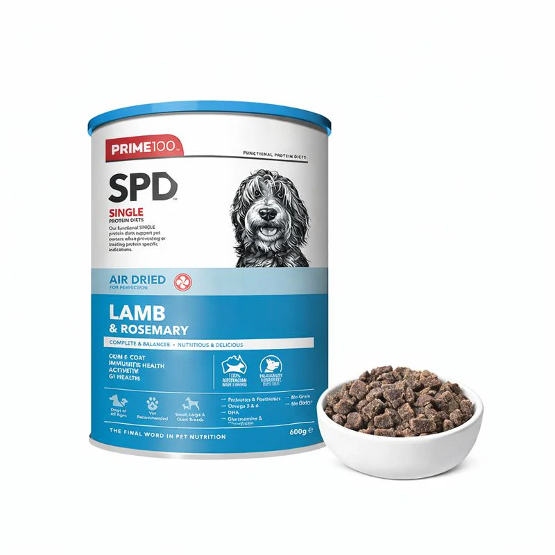 PRIME100 SPD Air Dried Lamb & Rosemary Adult Dog Food 600g