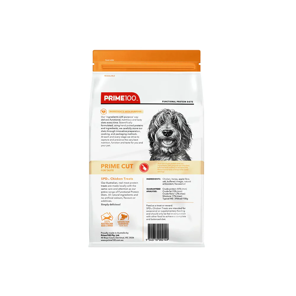 PRIME100 SPD Prime Cut Chicken Dog Treats 100g - Image 2