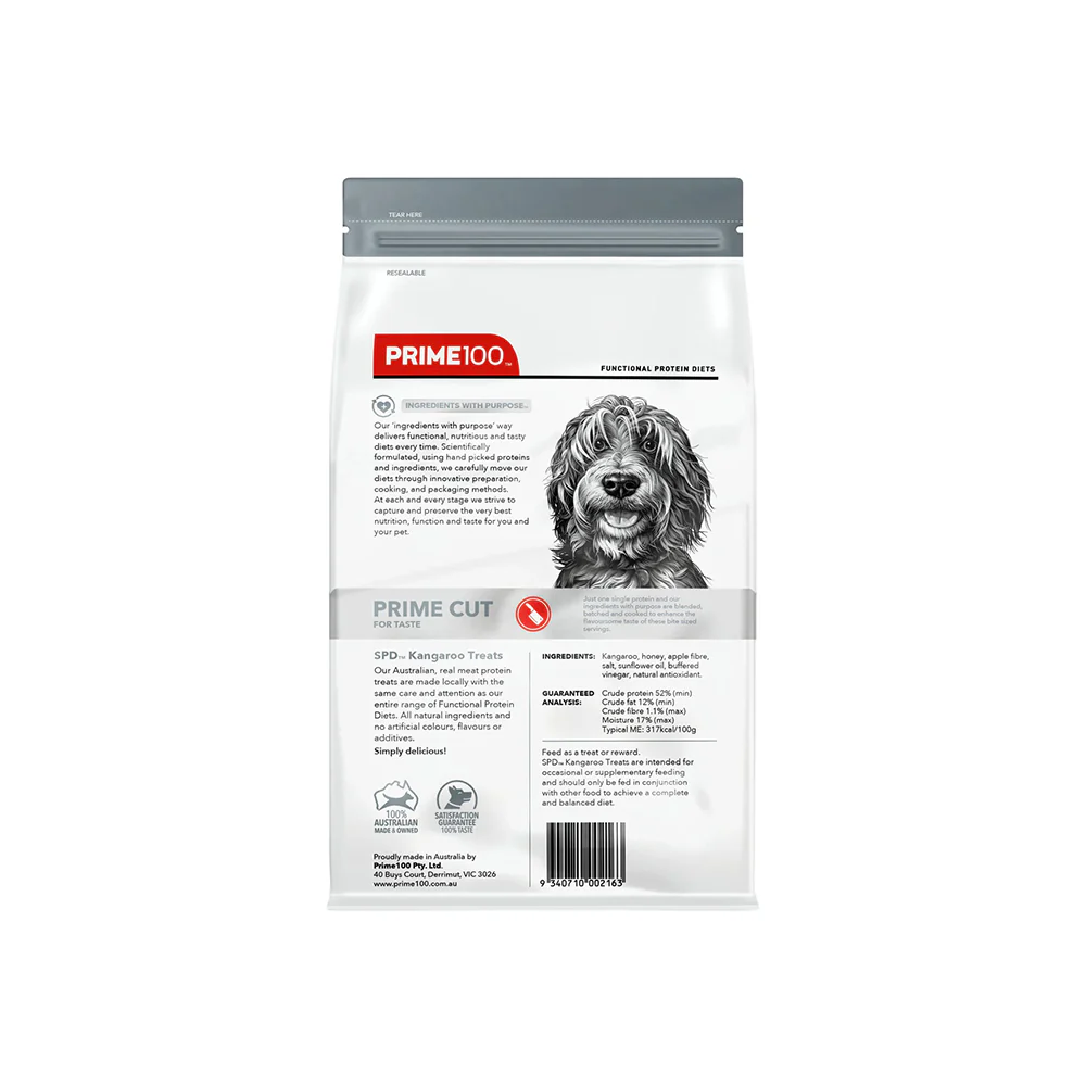 PRIME100 SPD Prime Cut Kangaroo Dog Treats 100g - Image 2