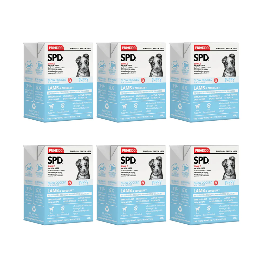 PRIME100 SPD Slow Cooked Lamb & Blueberry Puppy Wet Dog Food 354g - Image 10
