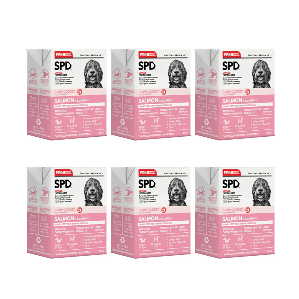 PRIME100 SPD Slow Cooked Salmon & Pumpkin Wet Dog Food 354g - Image 10