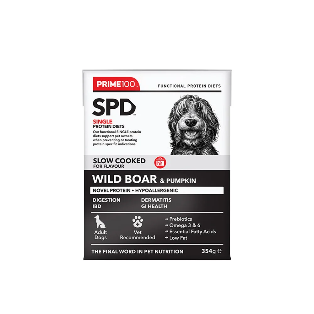 PRIME100 SPD Slow Cooked Wild Boar & Pumpkin Wet Dog Food 354g - Image 4