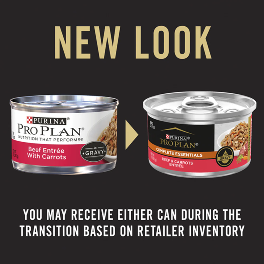 PRO PLAN Beef Entrée With Carrots In Gravy Wet Cat Food 85g - Image 3