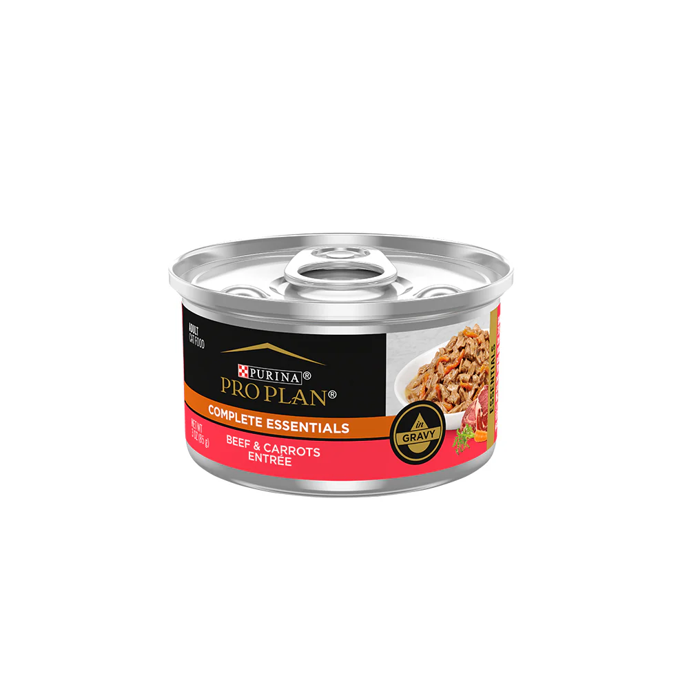 PRO PLAN Beef Entrée With Carrots In Gravy Wet Cat Food 85g - Image 7