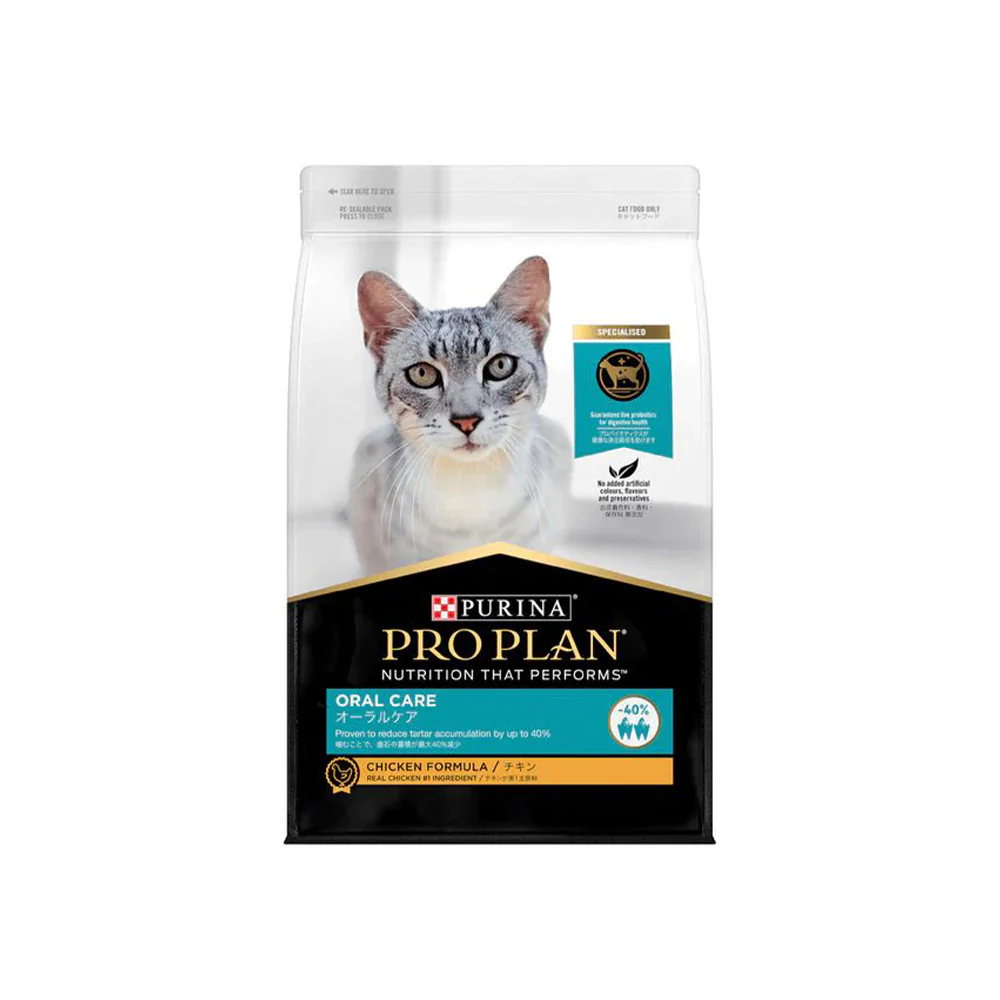 PRO PLAN Oral Care Chicken Formula Adult Dry Cat Food 3kg