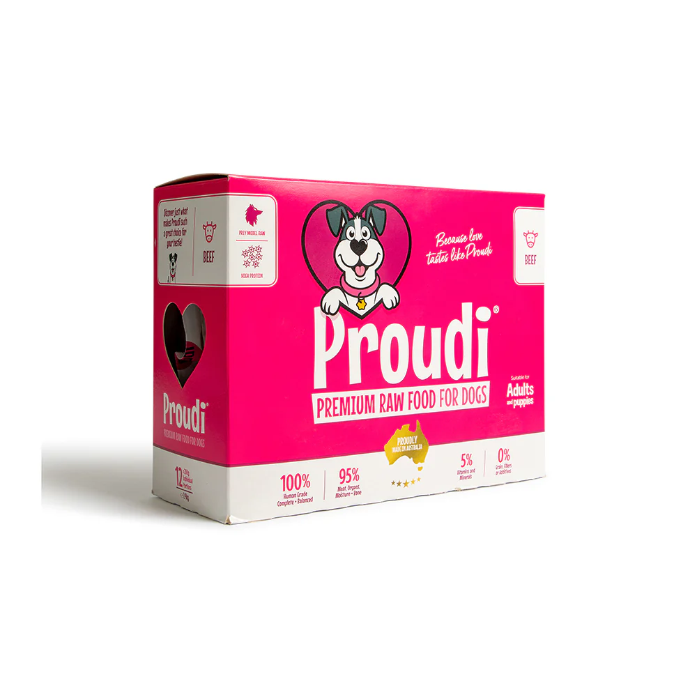 PROUDI Premium Frozen Beef Raw Dog Food 2.4Kg - Image 5