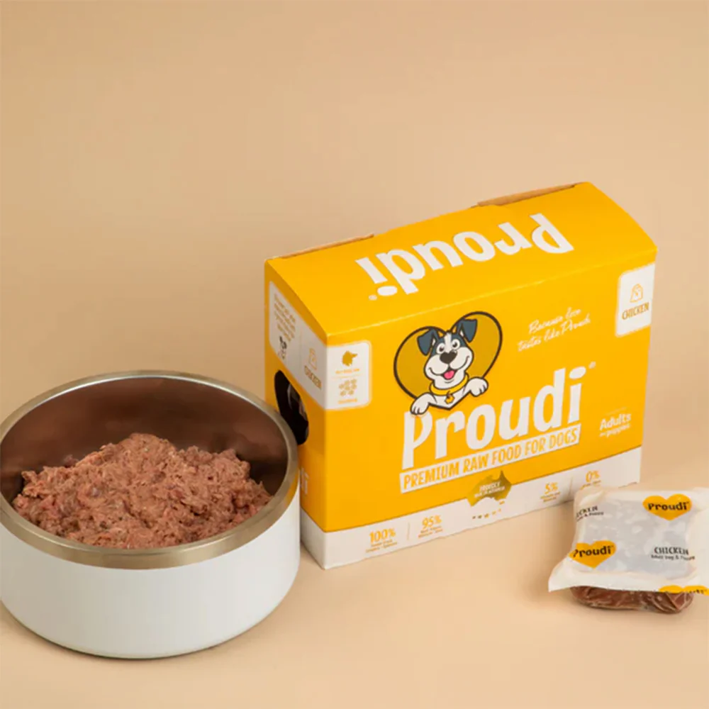 PROUDI Premium Frozen Chicken Raw Dog Food 2.4Kg - Image 2