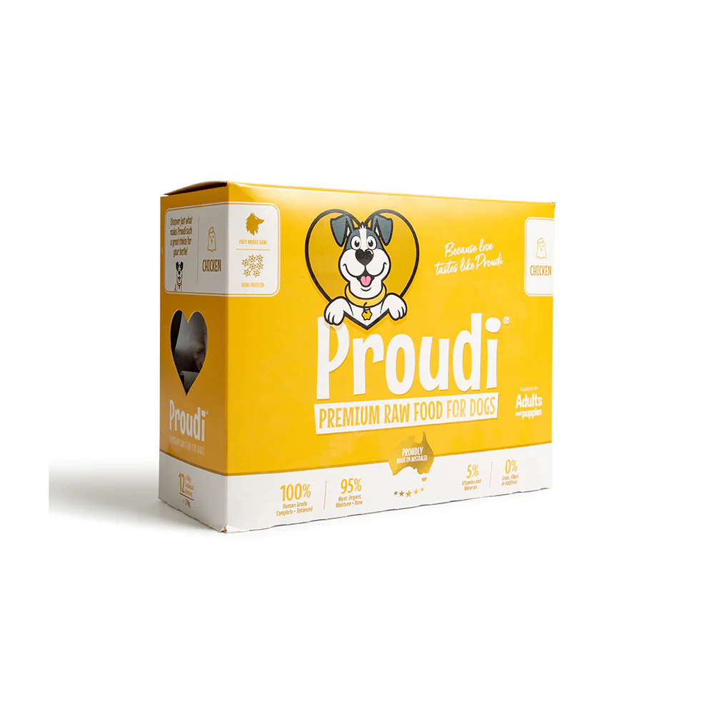 PROUDI Premium Frozen Chicken Raw Dog Food 2.4Kg - Image 5