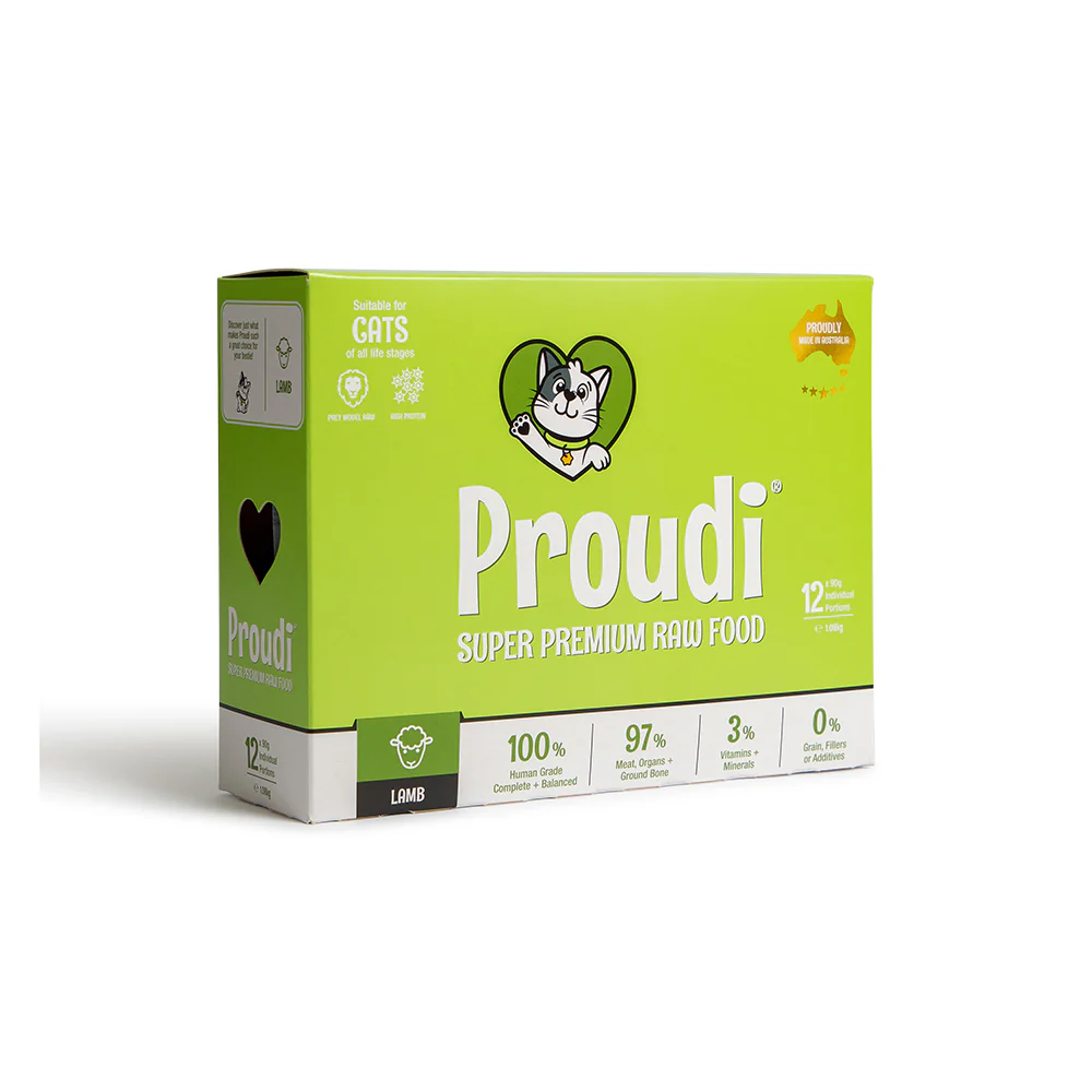 PROUDI Premium Frozen Lamb Raw Cat Food 1.08kg - Image 5