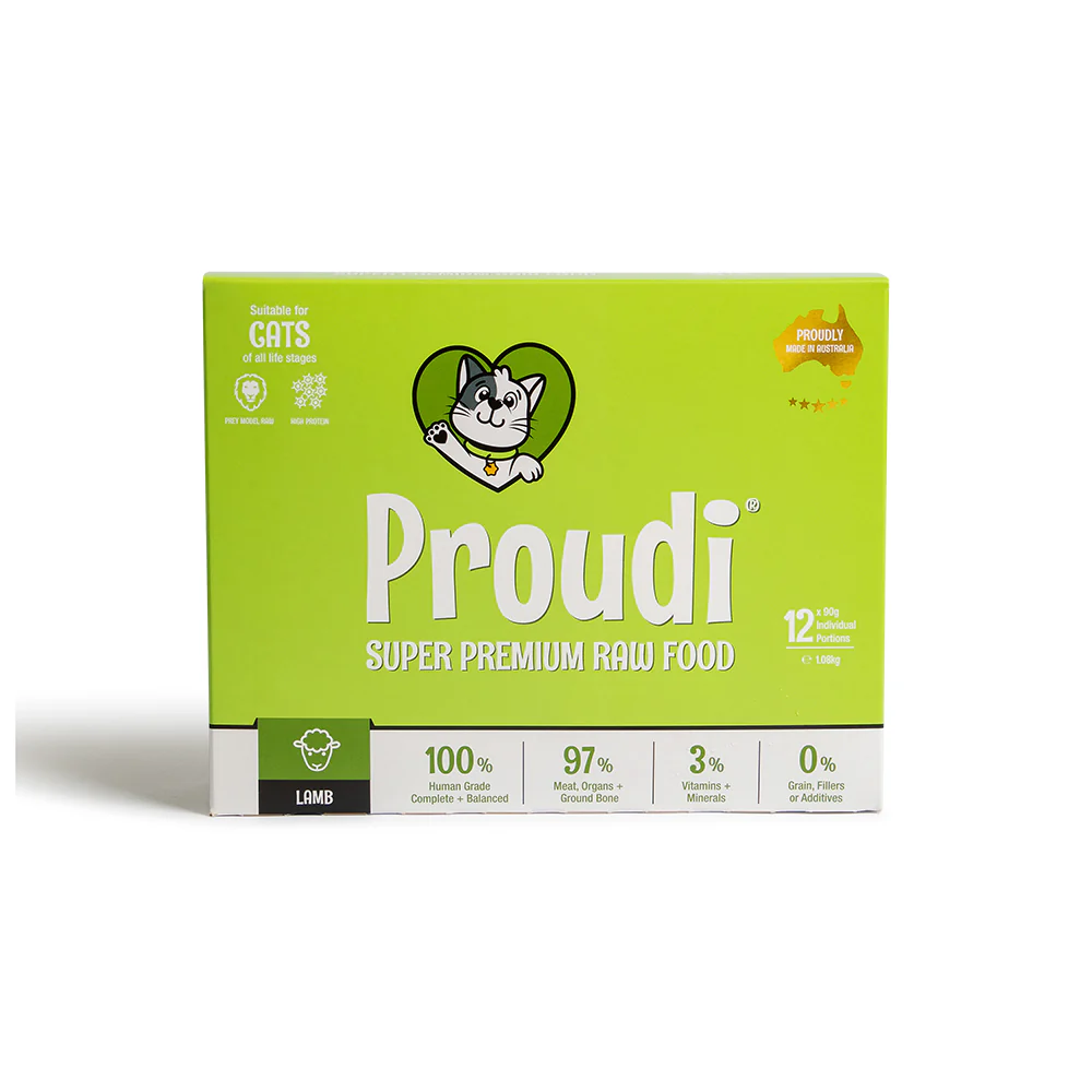 PROUDI Premium Frozen Lamb Raw Cat Food 1.08kg - Image 6