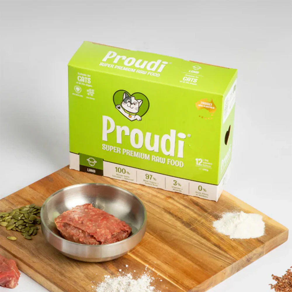 PROUDI Premium Frozen Lamb Raw Cat Food 1.08kg - Image 9