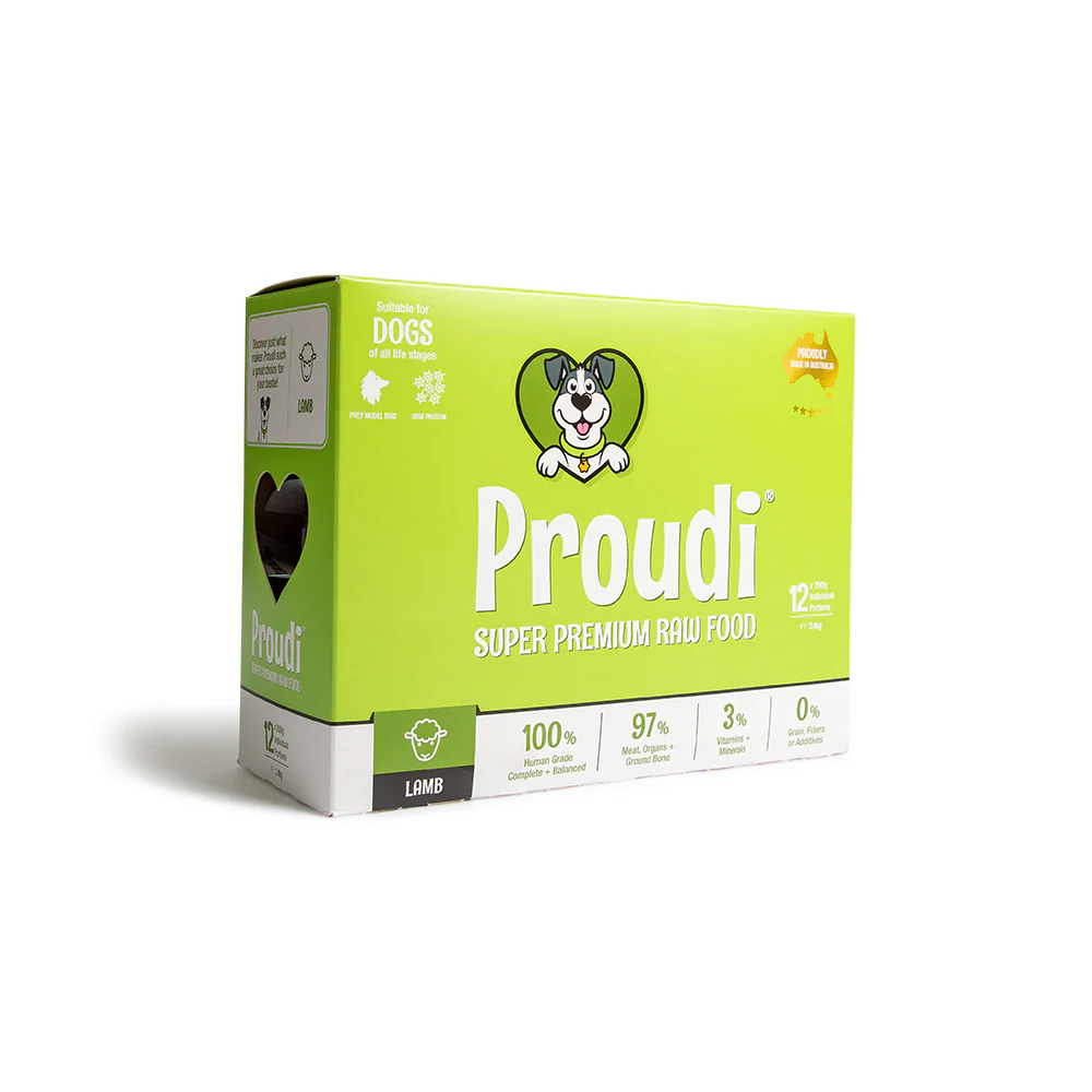 PROUDI Premium Frozen Lamb Raw Dog Food 2.4kg - Image 6