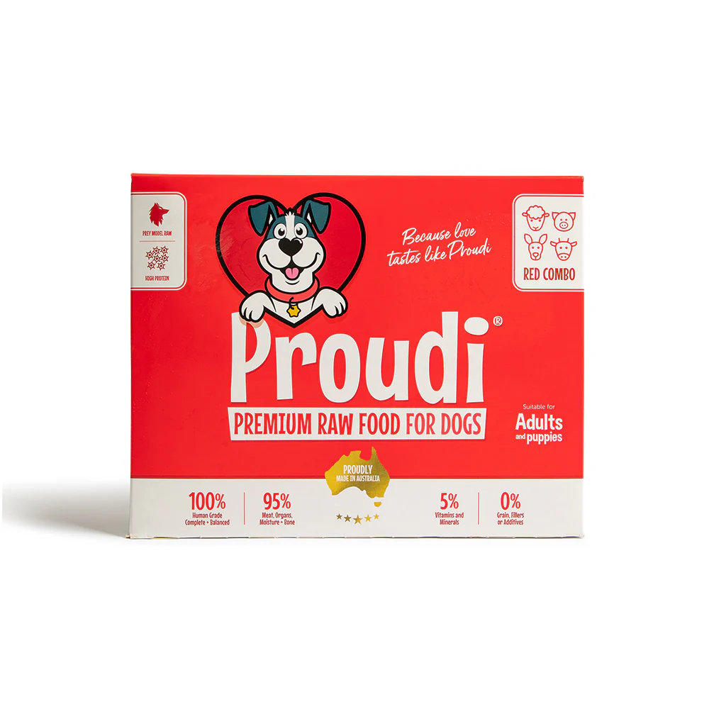 PROUDI Premium Frozen Red Combo Raw Dog Food 2.4Kg - Image 5