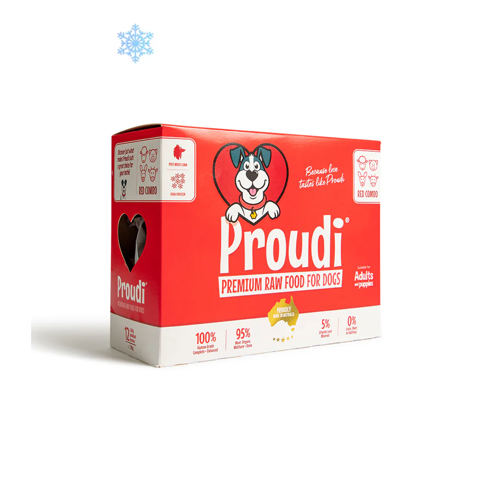 PROUDI Premium Frozen Red Combo Raw Dog Food 2.4Kg - Image 7