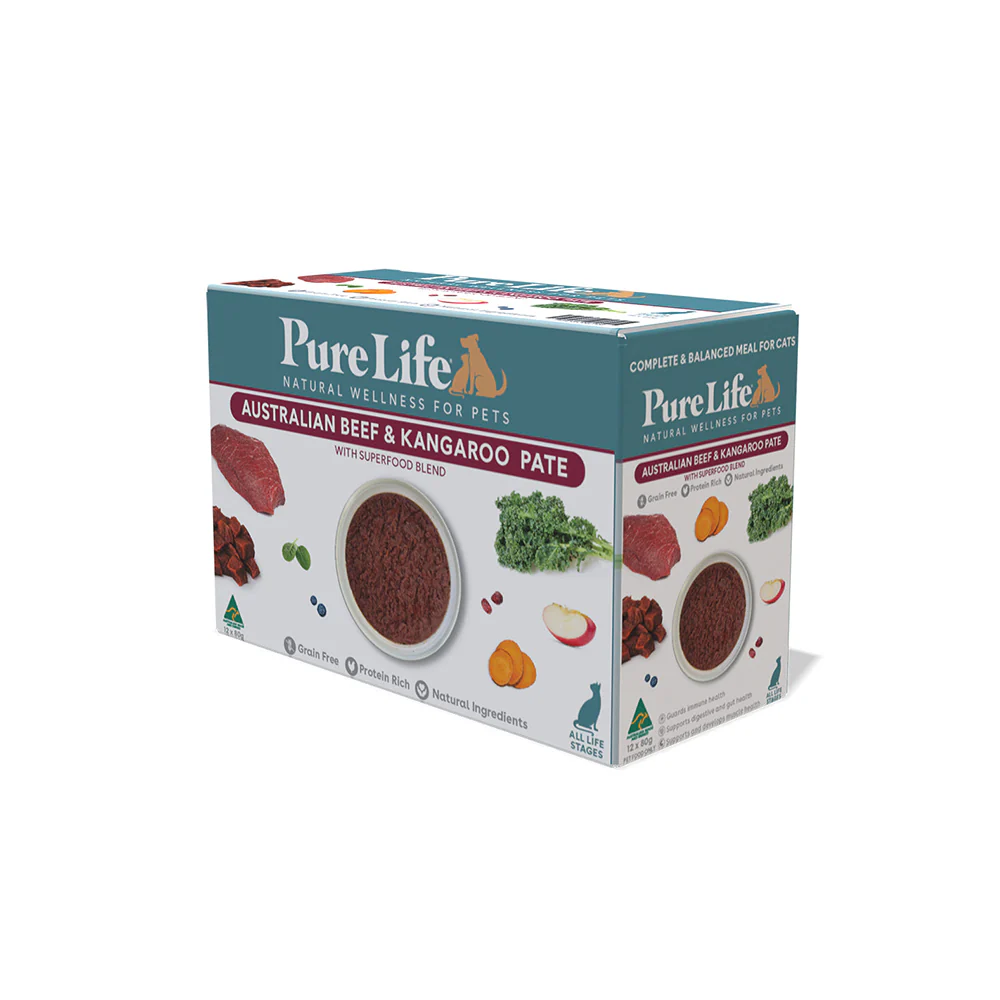 PURE LIFE Australia Beef & Kangaroo Pate Wet Cat Food