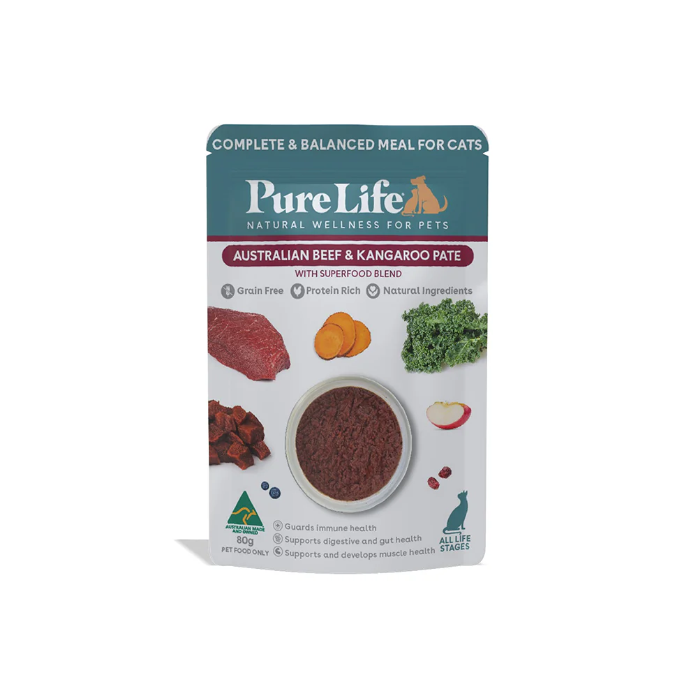 PURE LIFE Australia Beef & Kangaroo Pate Wet Cat Food - Image 2