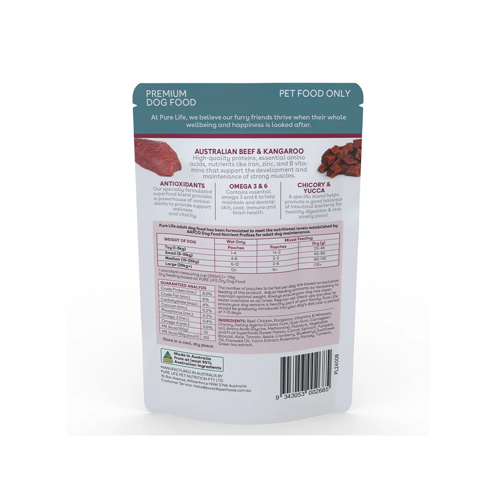 PURE LIFE Australia Beef & Kangaroo Pate Wet Dog Food - Image 4