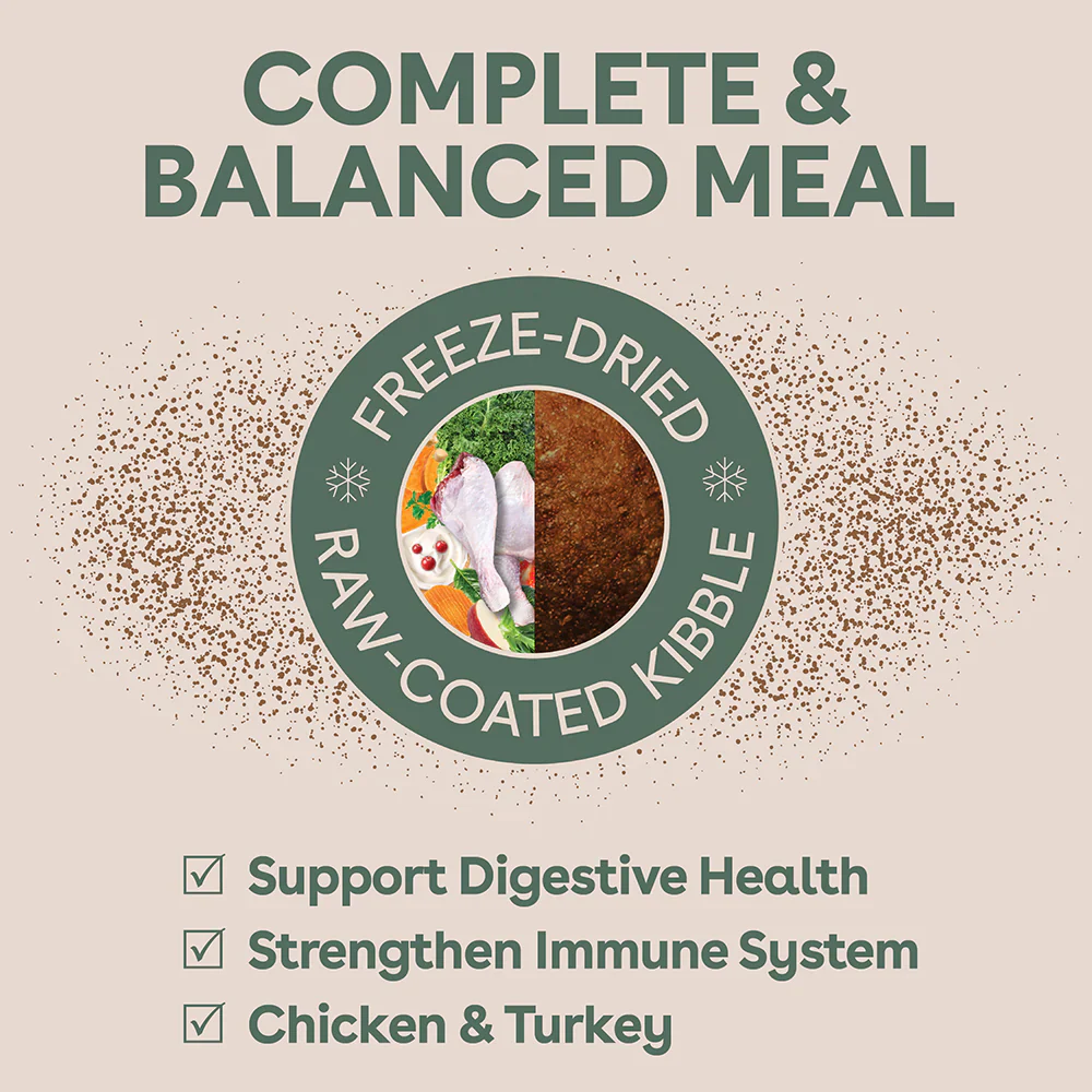 PURE LIFE Freeze-Dried Raw-Coated Chicken & Turkey Adult Dry Dog Food - Image 7