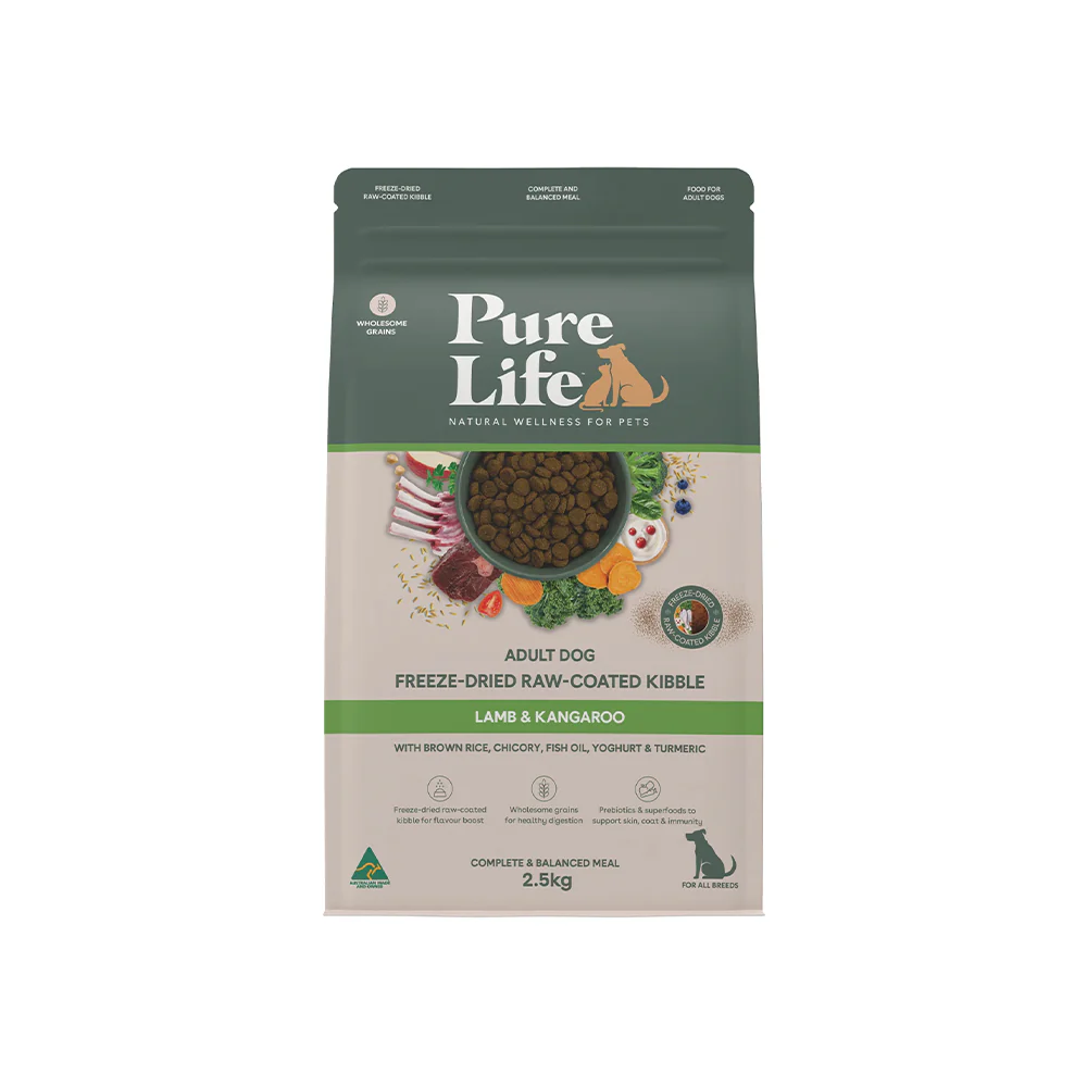 PURE LIFE Freeze-Dried Raw-Coated Lamb & Kangaroo Adult Dry Dog Food - Image 3