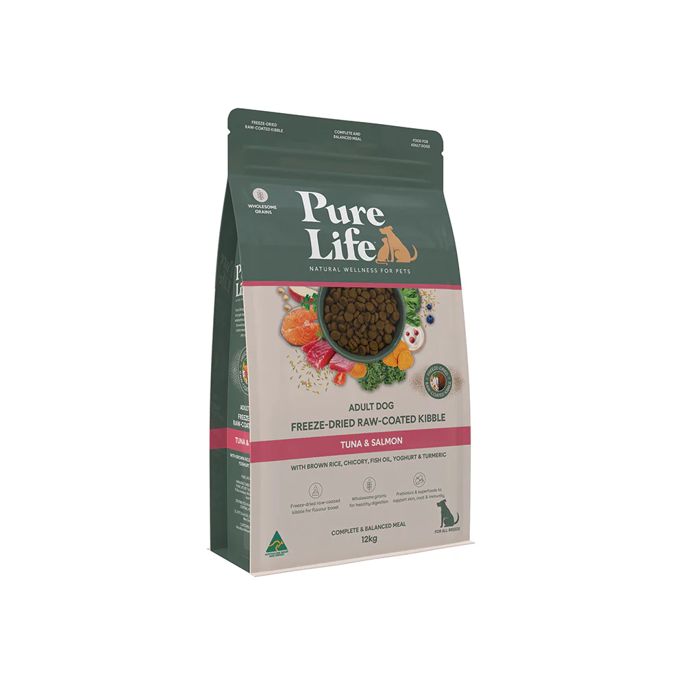 PURE LIFE Freeze-Dried Raw-Coated Tuna & Salmon Adult Dry Dog Food - Image 10