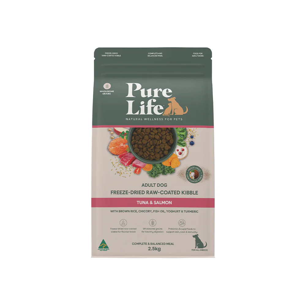 PURE LIFE Freeze-Dried Raw-Coated Tuna & Salmon Adult Dry Dog Food - Image 13