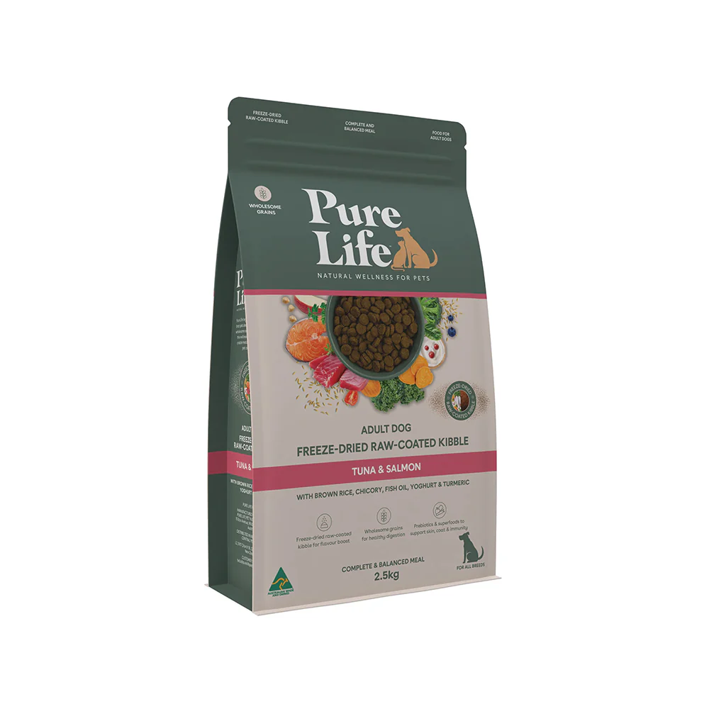 PURE LIFE Freeze-Dried Raw-Coated Tuna & Salmon Adult Dry Dog Food - Image 16