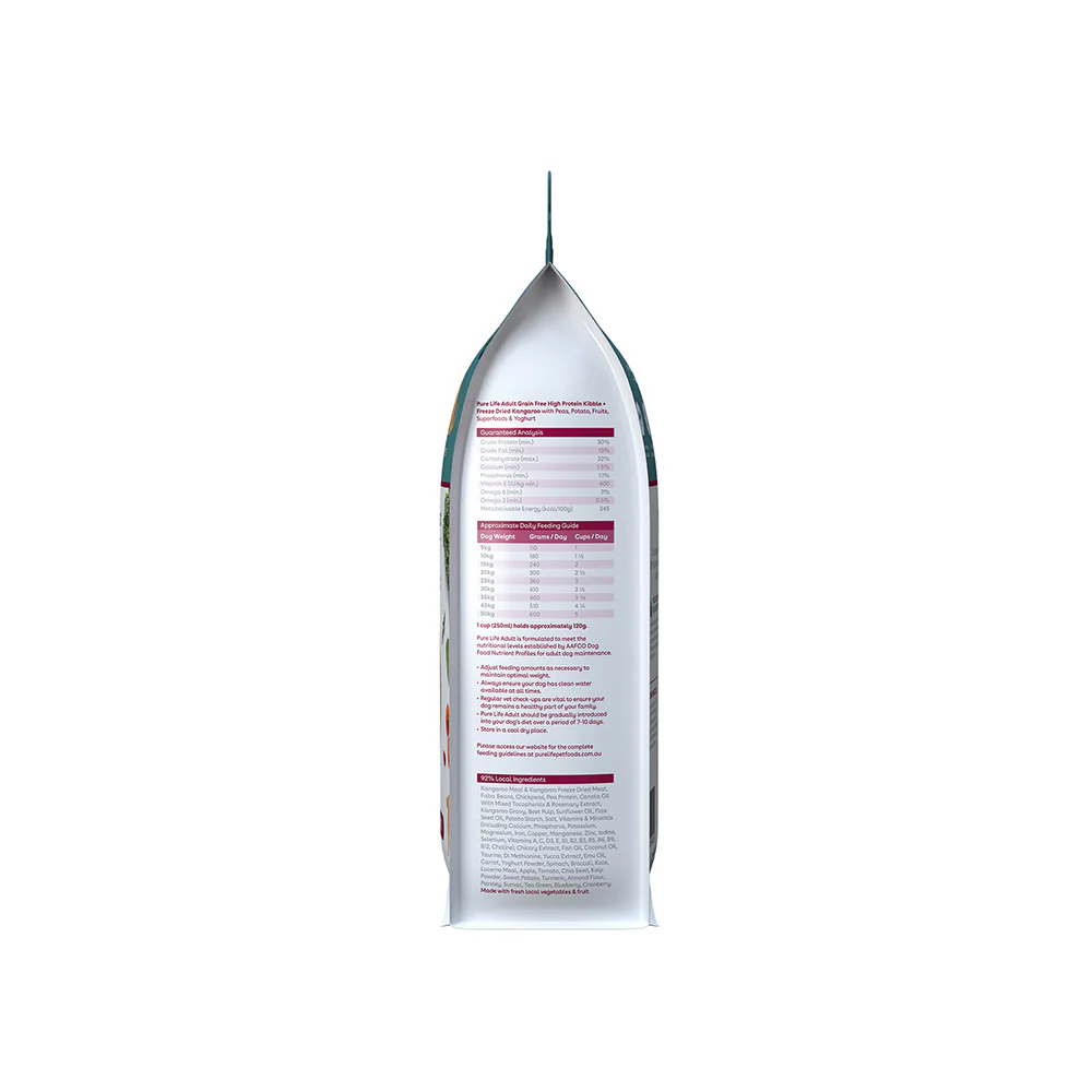 PURE LIFE Natural Boost Kangaroo Adult Dog Food 1.8kg - Image 5