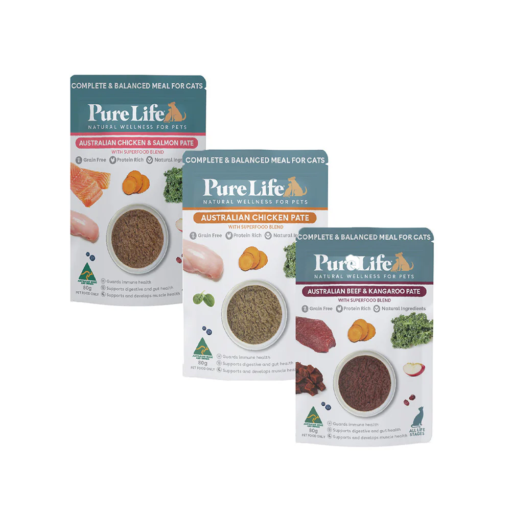 PURE LIFE Variety Pate Wet Cat Food 80gx12 - Image 2