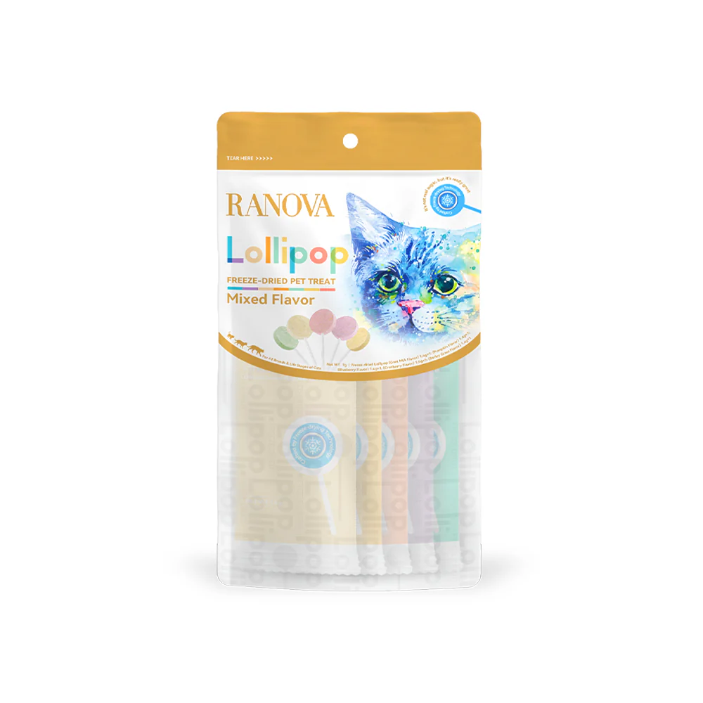 RANOVA Lollipop Mixed Flavor Freeze Dried Cat Treats 21g - Image 2