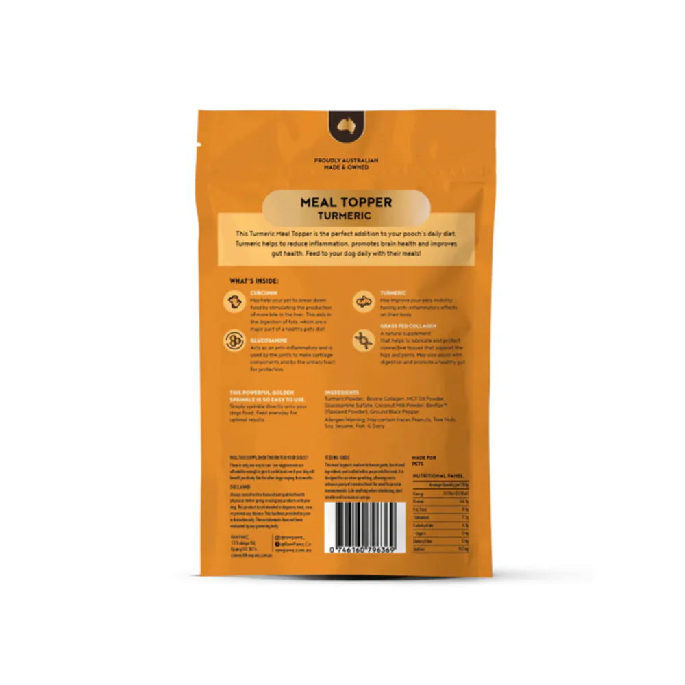 RAW PAWZ Anti Inflammatory Turmeric Meal Topper For Dogs 90g - Image 2