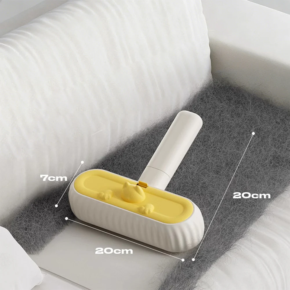 Reusable Pet Hair Remover – Self-Cleaning Fur Removal Brush with Extended Handle - Image 3