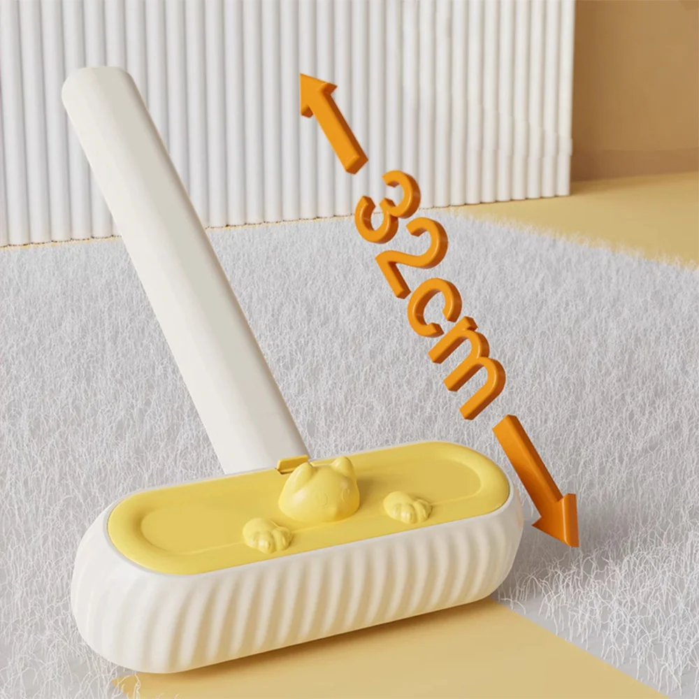 Reusable Pet Hair Remover – Self-Cleaning Fur Removal Brush with Extended Handle - Image 6