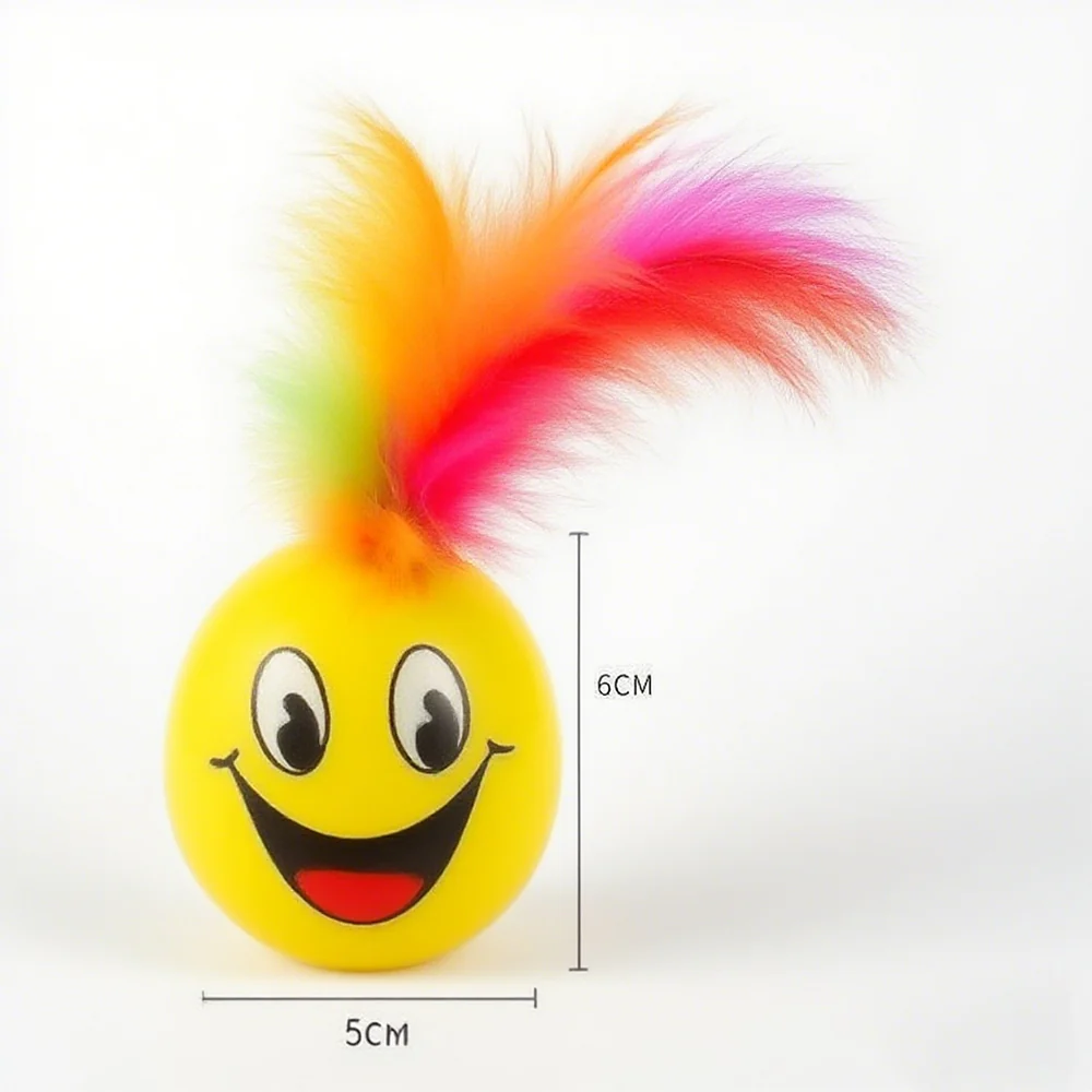 Roly-Poly Feather Interactive Cat Toy - Image 2