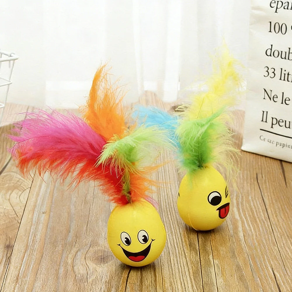 Roly-Poly Feather Interactive Cat Toy - Image 3