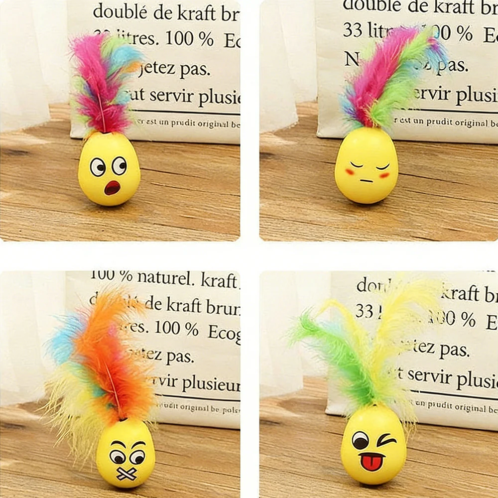 Roly-Poly Feather Interactive Cat Toy - Image 7