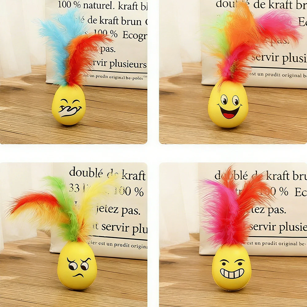 Roly-Poly Feather Interactive Cat Toy - Image 8