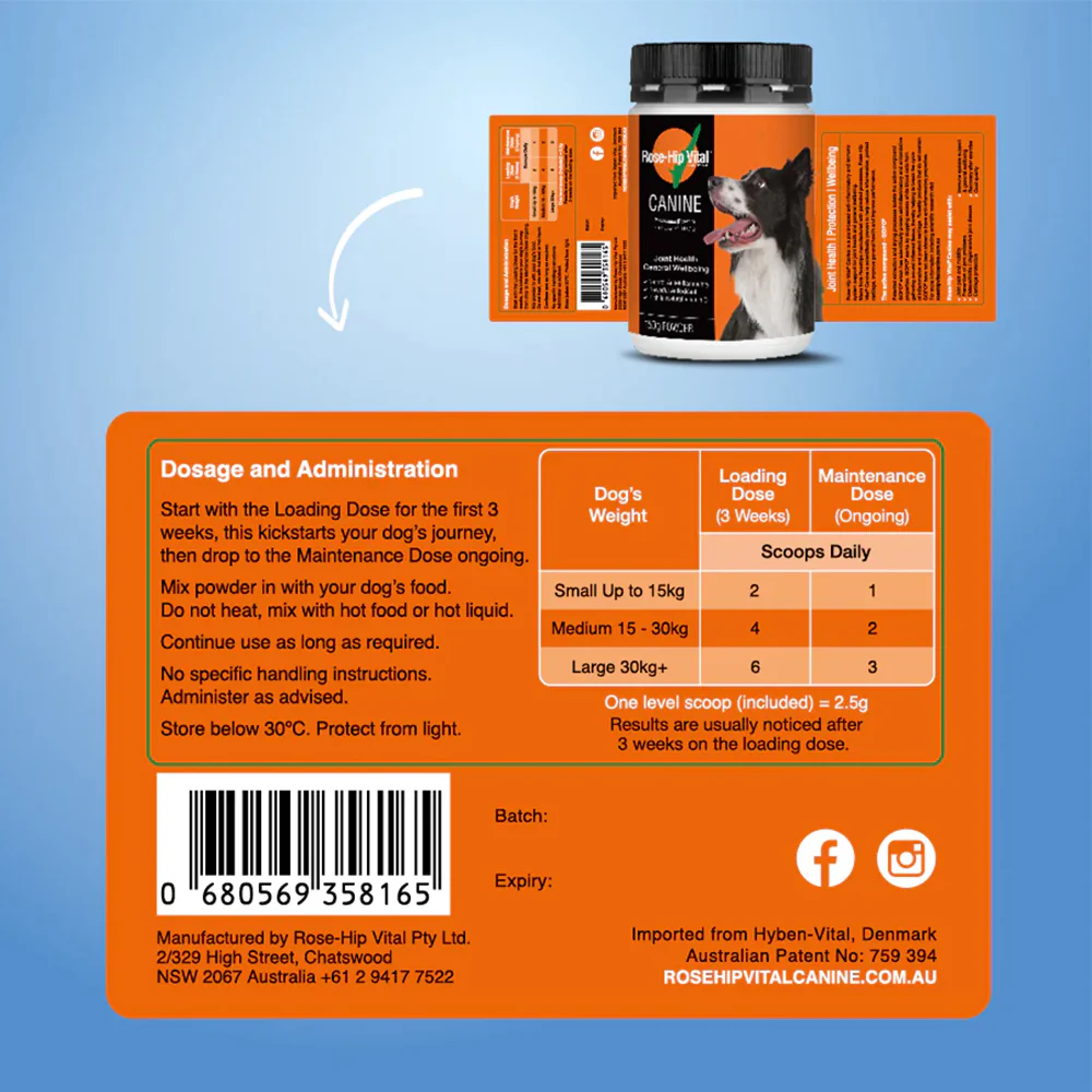 ROSEHIP Canine Vital Canine Powder For Dogs - Image 11