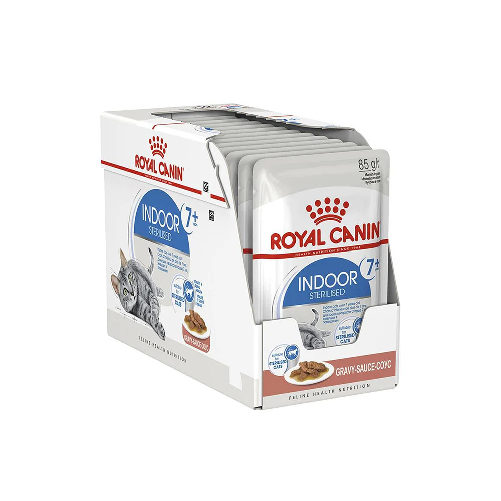ROYAL CANIN Indoor 7+ Gravy Wet Cat Food 85g
