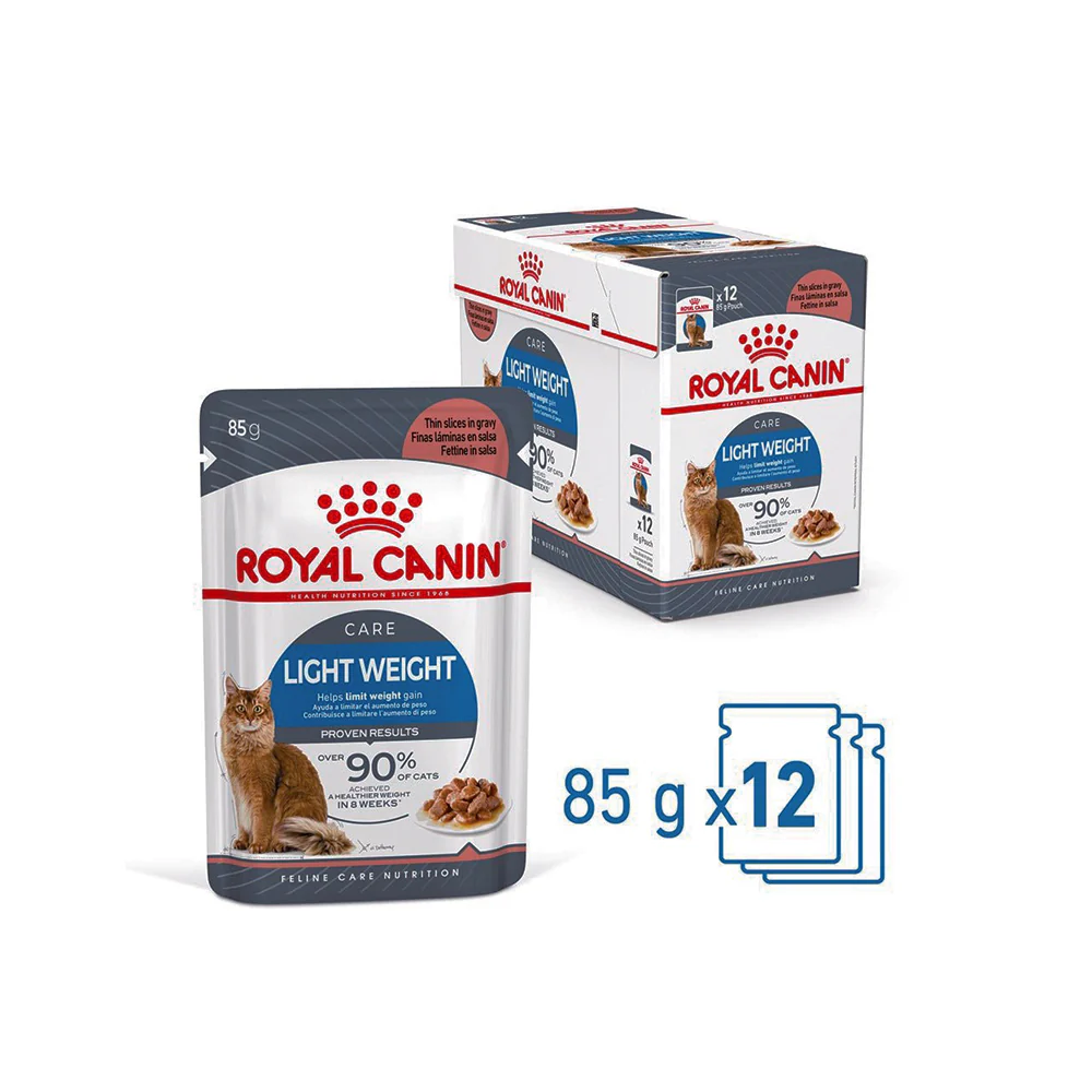 ROYAL CANIN Light Weight Care Gravy Wet Cat Food 85g
