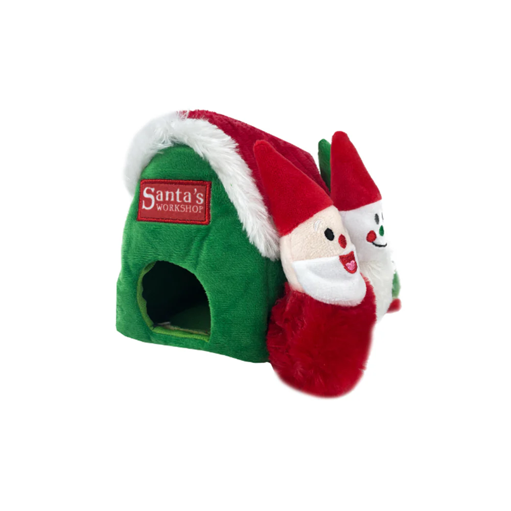 RUFF PLAY Christmas Burrowing Santa House Dog Toy - Image 3